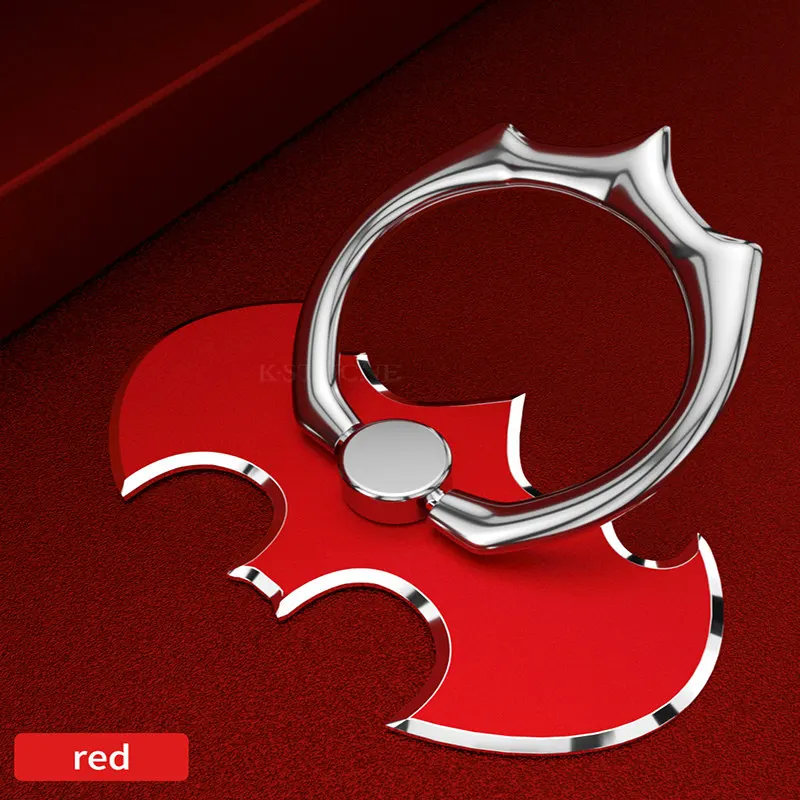 red Роскошная алюминиевая металлическая универсальная подставка для смартфона с кольцом для мобильного телефона и телефона для iPhone 11 Xiaomi mi8 Houder - Цвет: red