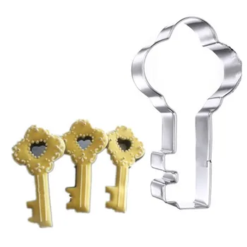 

1pc Stainless Steel Love Key Shape Cake Mould Bakeware Tools Pastry Cookie Cutter Cake Biscuit Baking Tool Mold