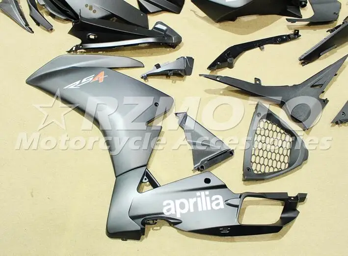 Мотоцикл инъекции ABS Полный обтекатели комплект подходит для Aprilia RS4 50 125 2012 2013 12 13 14 15 тела набор черный матовый