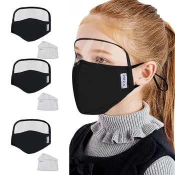 

3pcs Mascarilla Facemaska 2020 Kid Face Mask with Eyes Shield Reusable PM2.5 Respirator Cover Masks mascarar