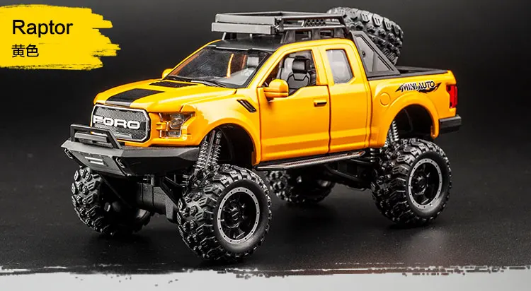 Подходит для Ford Raptor F150 украшение модифицированное большое колесо версия сплав игрушечный автомобиль пикап Детский Мужской автомобиль