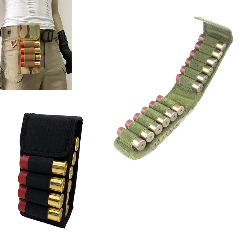 

Tactical 12G Bullets Package Molle Belt Carrier 16 Round Shells Package Portable Hunting Military Bullet Bags Magazine Pouch