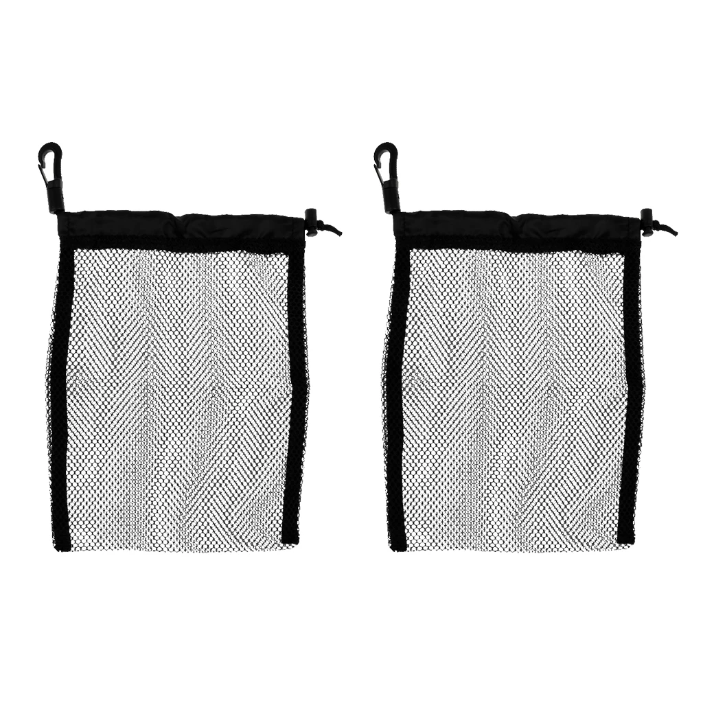2 Pieces Mesh Drawstring Bag For Scuba Diving Gear Fins Mask Swim 9