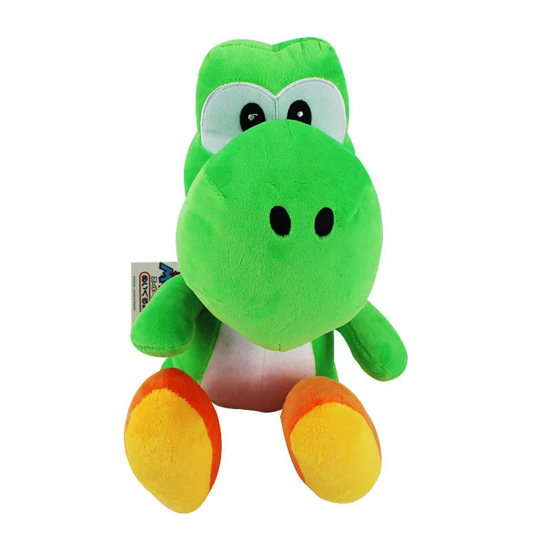 28 см большого размера с рисунком из игры "Братья Супер Марио" постоянного yoshi дракон плюшевые игрушки куклы Мягкие зеленый Йоши Животные Дракон Peluche куклы для детей подарок