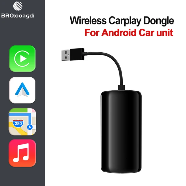 $50.29 Wireless Apple Carplay Dongle Android Auto Carplay Smart Link USB Android Screen Adapter Navigation Media Player Mirrorlink