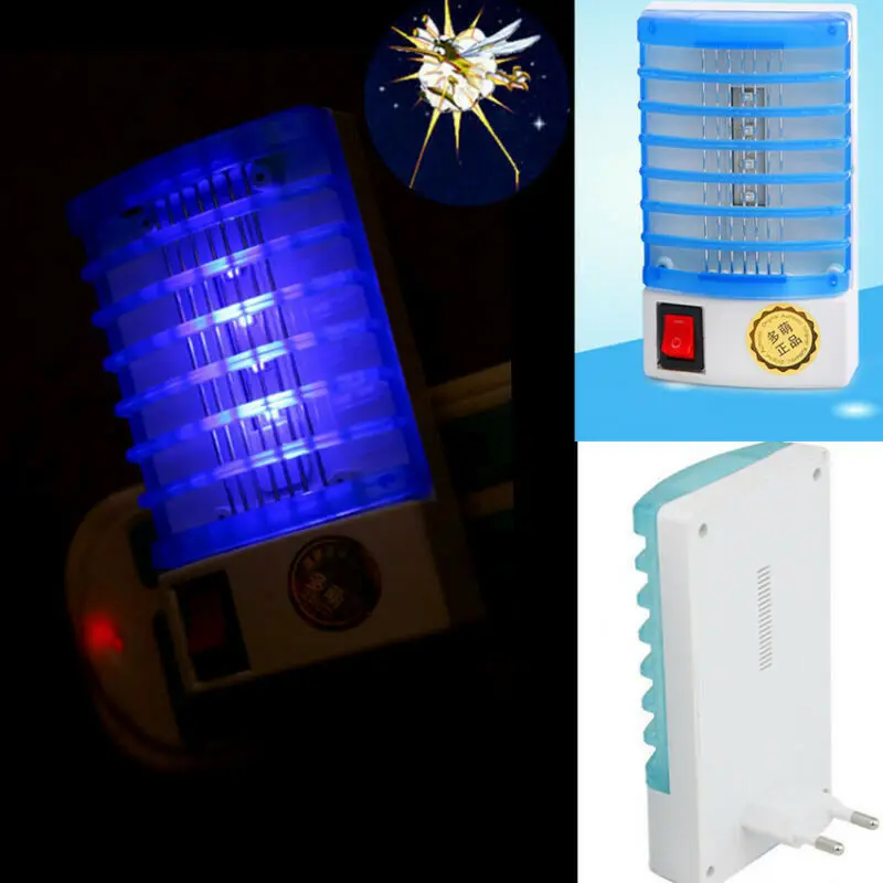 Electric Anti-mosquito Lamp Silent Energy-saving LED Killer Trap EU/US Plug Socket Mosquito Fly Bug Insect Trap Killer Light