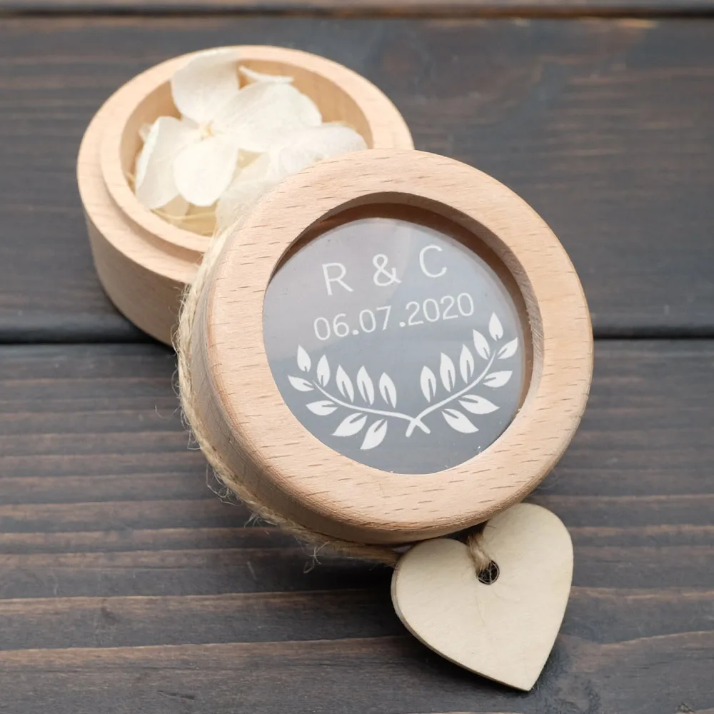 Коробка Под заказ для обручального кольца коробка под деревянная свадебная