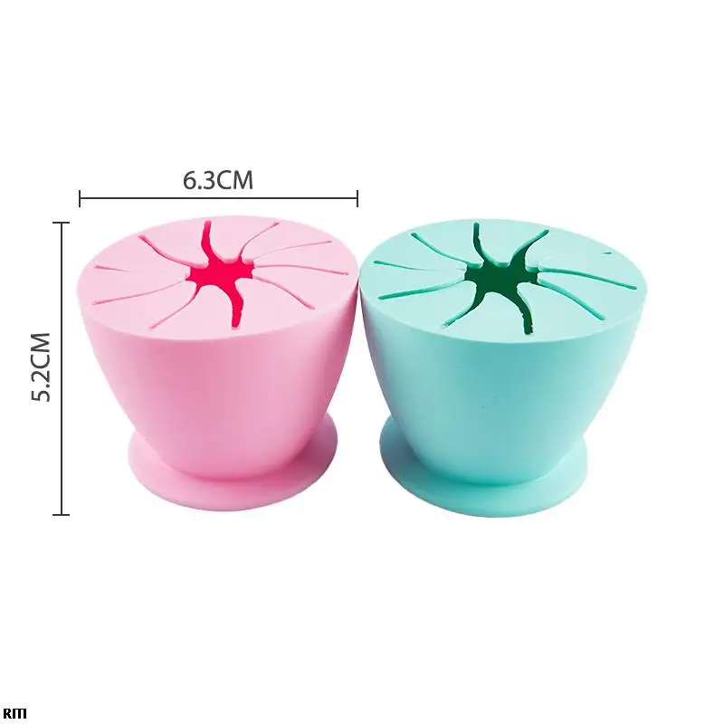 

Desktop Garbage Collection Box Vinyl Scrap Collector With Suction Cup Silicone Storage Ball Waste Box Scrapbooking