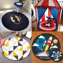 Круглый ковер, подвесная корзина в скандинавском стиле, подушка для компьютерного кресла, вращающаяся подушка для кресла, прикроватное одеяло для спальни