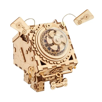 

3D DIY Stereo Robotime Music Box Kit with Mechanical Clockwork Assembled Toy for Children