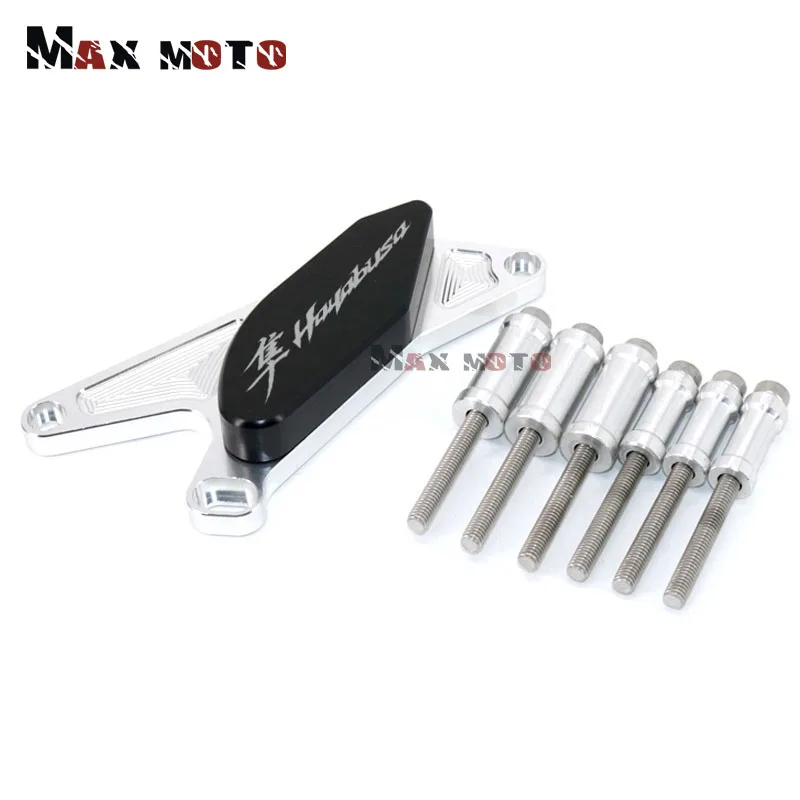 Silver Для Suzuki Hayabusa GSXR1300 GSX1300R 1999-2013 2012 2011 Мотоцикл с ЧПУ рамка Ползунки Краш Pad крышка защита от падения - Цвет: Silver