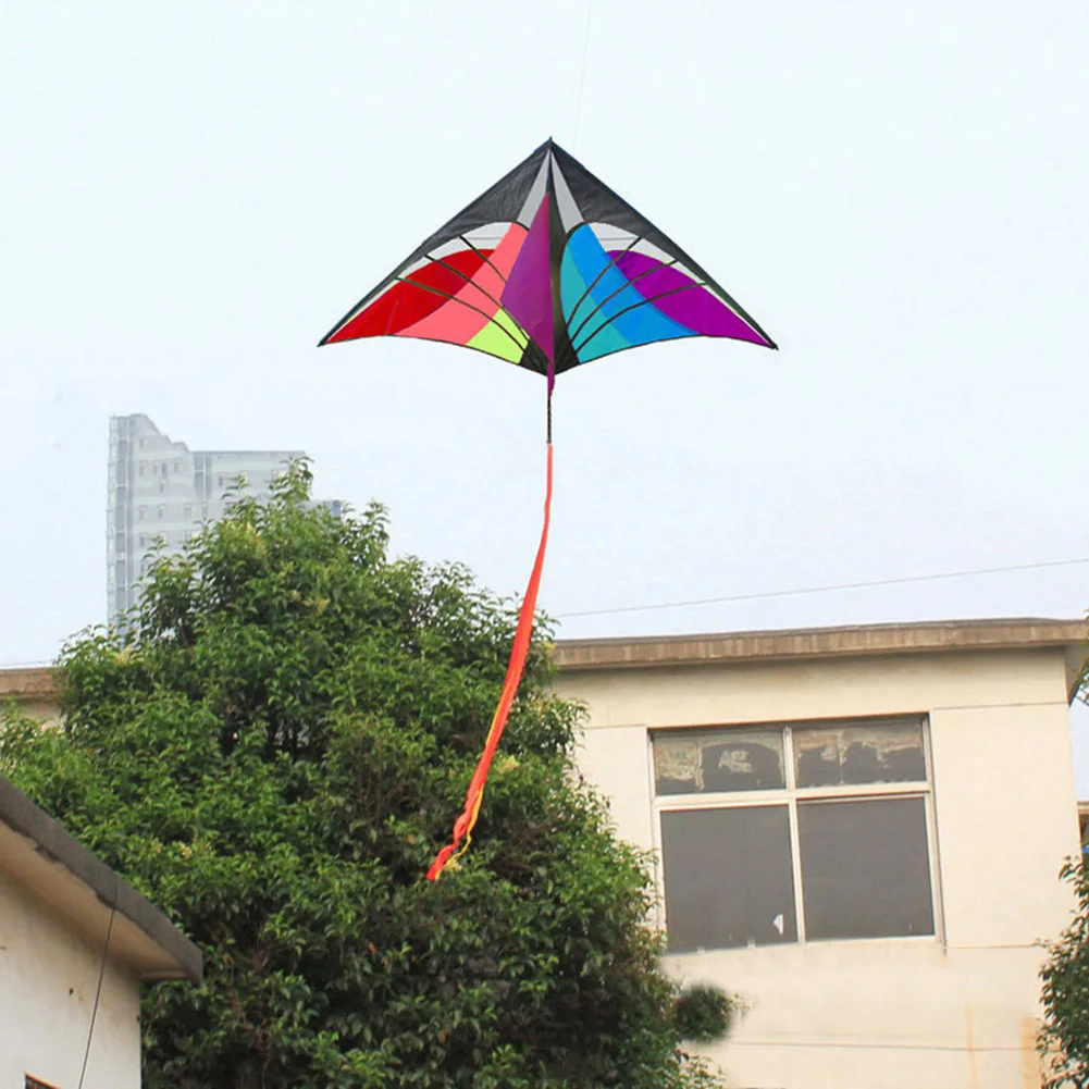 Многоцветная одиночная линия кайт с 30 м кайт линия дети летающие воздушные змеи в форме птиц ветрозащитные уличные игрушки садовая скатерть игрушки для детей подарок