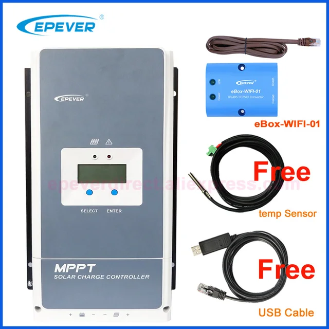 EPEVER eLOG01 Aufnahmezubehör Adapter auf RS485 für Tracer-A//an Tracer-BN Triron-N VS-AU Serie MPPT Solarladeregler eLOG01