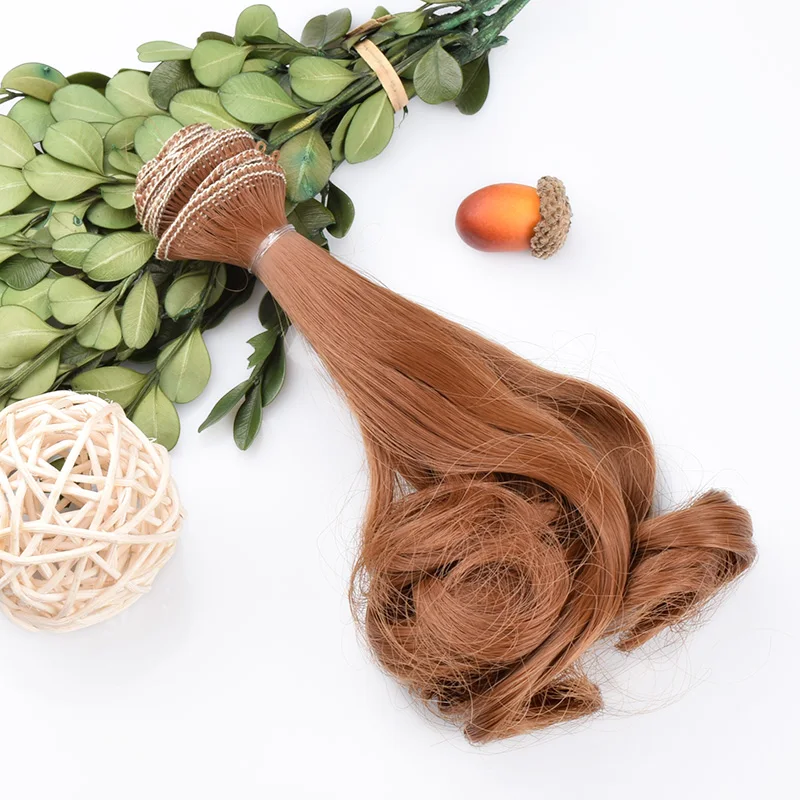 15*100 см Модный кукольный парик высокотемпературный материал вьющиеся волнистые волосы парик для BJD высокотемпературные аксессуары для кукол