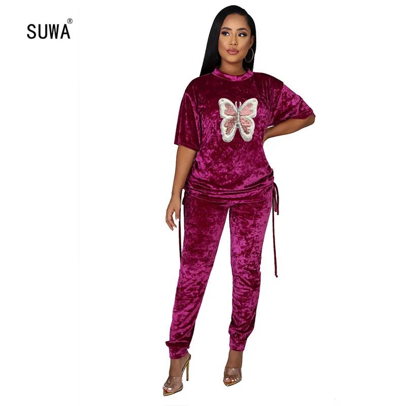 leopard print velour tracksuit