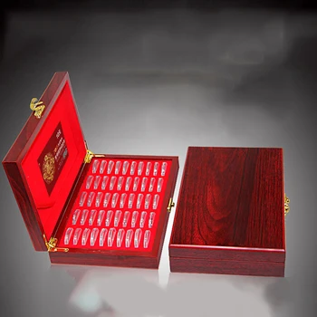 

1 pcs of Wooden Square Commemorative Coins Bracket Rpund Storage Box Display Case for business gifts