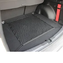 Durável carro traseiro carga tronco saco de armazenamento net carro bota string saco malha elástica net 70*70cm