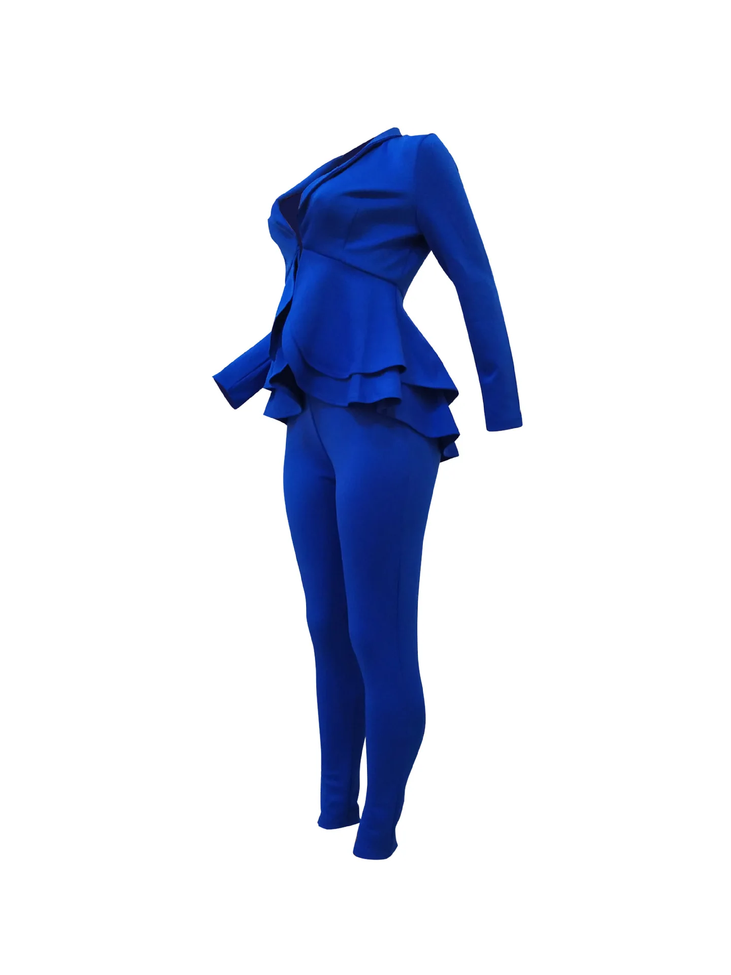 ensemble deux pièces volants pour blazer pantalon couleur vêtements de grande taille