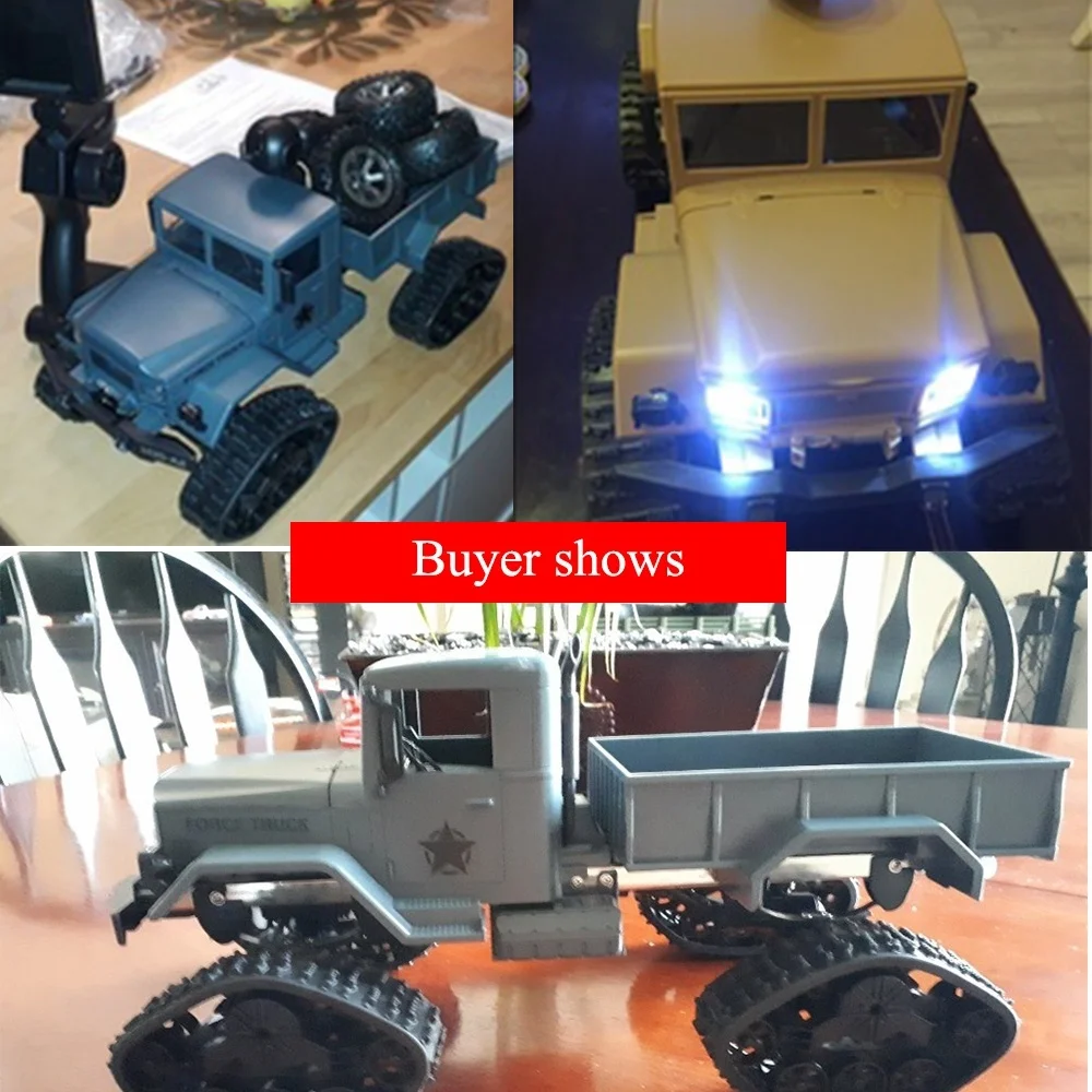  RC Military Truck 1:16 4WD Remote Control 480P WIFI FPV Camera RC Crawler Vehicle Off-Road Sport RC