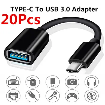 

USB C to USB Adapter OTG Cable USB Type C Male to USB 3.0 2.0 Female Cable Adapter for MacBook Pro Samsung Type-C Adapter 20pcs