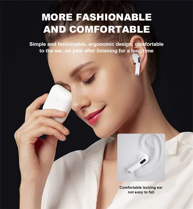 Wireless Headphones Noise Recelling Bluetooth Headphones Mini Earbuds with Microphone Stereo Sports Headset For iPhone Xiaomi