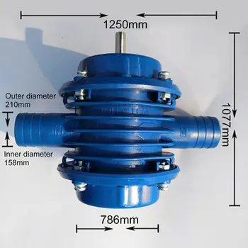

Portable 1800 m3/h Flow rate Self Priming Transfer Oil Fluid Water Pump 8mm Round Shank for Electric Drill with Hose Connector