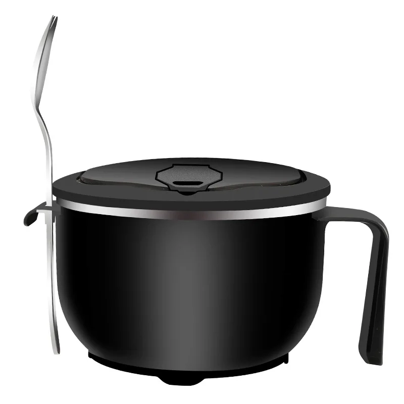 Миска Ramen из нержавеющей стали, миска для лапши, мешок для ложки и палочки для еды, миски для лапши, Ramen, Udon, Miso, Thai, Pho