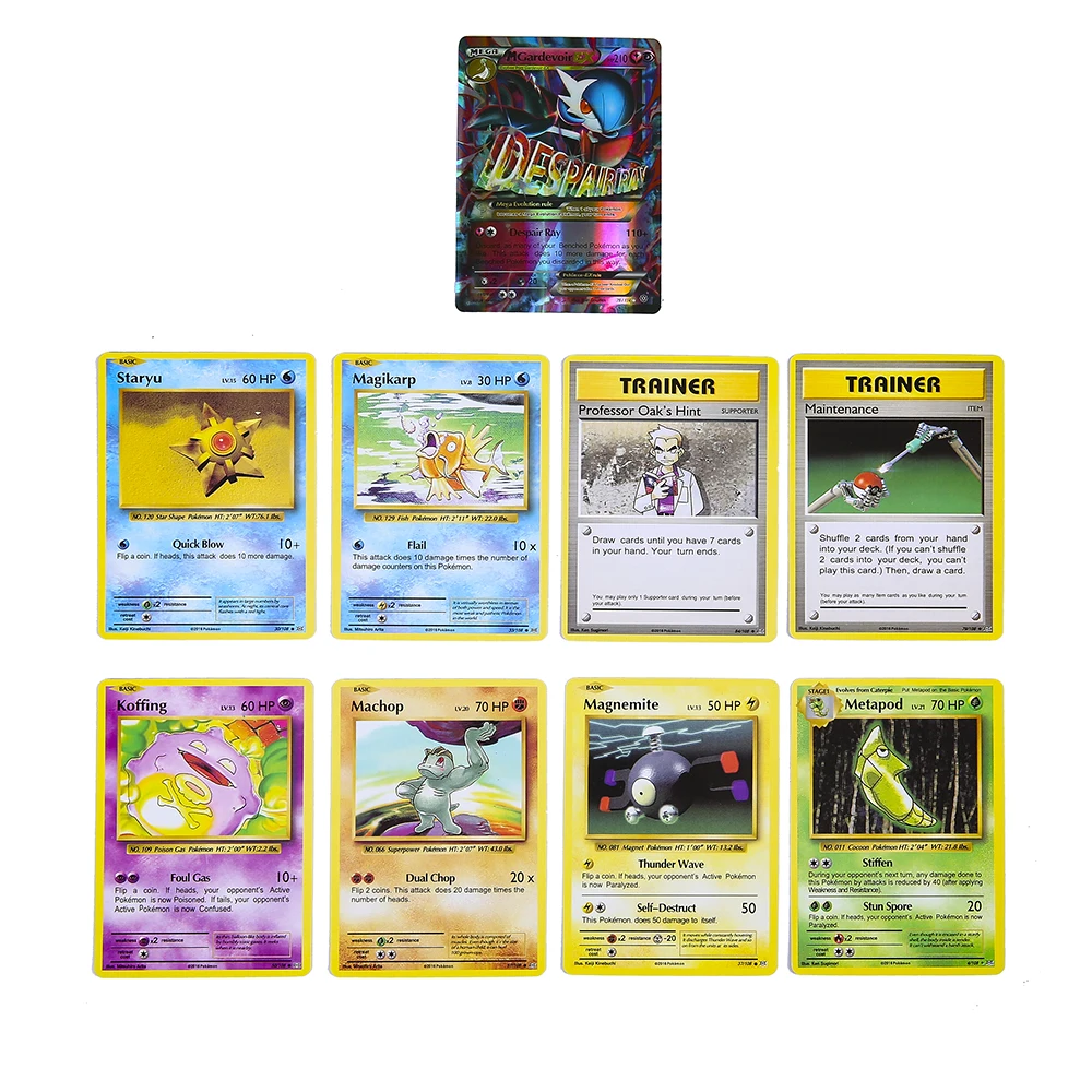 324 шт./коркор. карты Pokemon EX развиваемые игры MEGA GX TEAM UP Trade Booster Classeur Collection English VMAX