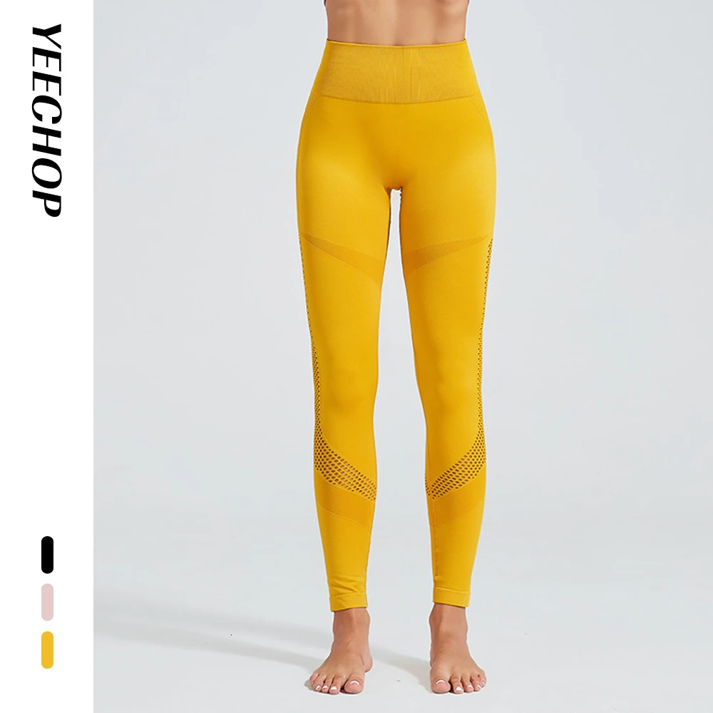 

Yeechop Yoga Pants Seamless Leggings Sport Women Fitness Booties Woman Scrunch Butt Sweatpants High Waist Energy Gym Leggings