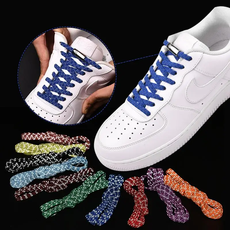 1 пара эластичных светоотражающих магнитных шнурков быстрая фиксация шнурков для обуви для взрослых и детей спортивные туфли со шнурками шнурки для бега