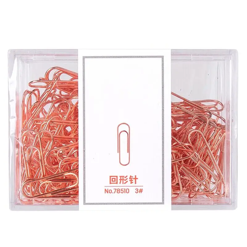 160pcs 미니 금속 종이 클립 책갈피 사진 편지 바인더 클립 편지지 도구