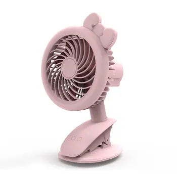

F16 Cute 2 In 1 With Light USB Desk Fan Electric Desktop Fan Cooling Fan Cooler Plastic Air Conditioning Fan Conditioner