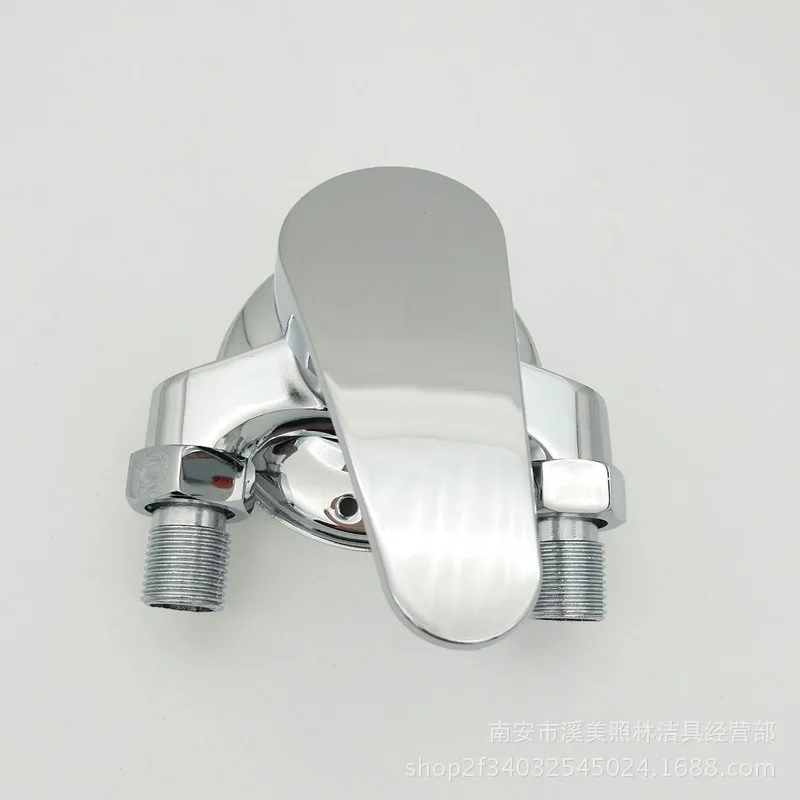 

Zinc Alloy Triangular Shower Faucet Solar Mixing Valve 4 Points Water Outlet Surface Mounted Shower