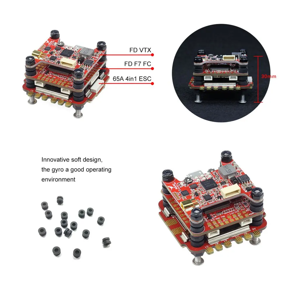 HGLRC вперед 65A 3-6S L431 BL32 4 в 1 ESC+ FD765-VTX F7 FC управление полетом для FPV гоночный Дрон аксессуары