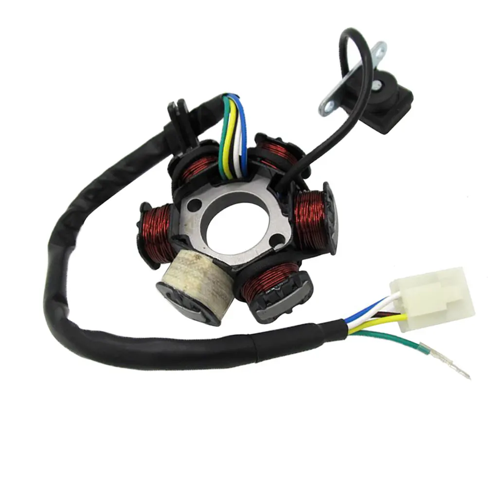Статор Магнето 6 катушки 5 провода Fit 50 110 125 150cc Скутер мопед ATV Quad