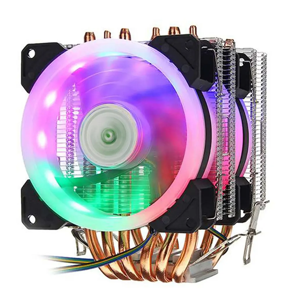 3 линии 6 тепловая труба cpu Радиатор AVC Чистая медь AMD 1155 1156 настольный вентилятор охлаждения процессора компьютера с постоянной скоростью один двойной ветер