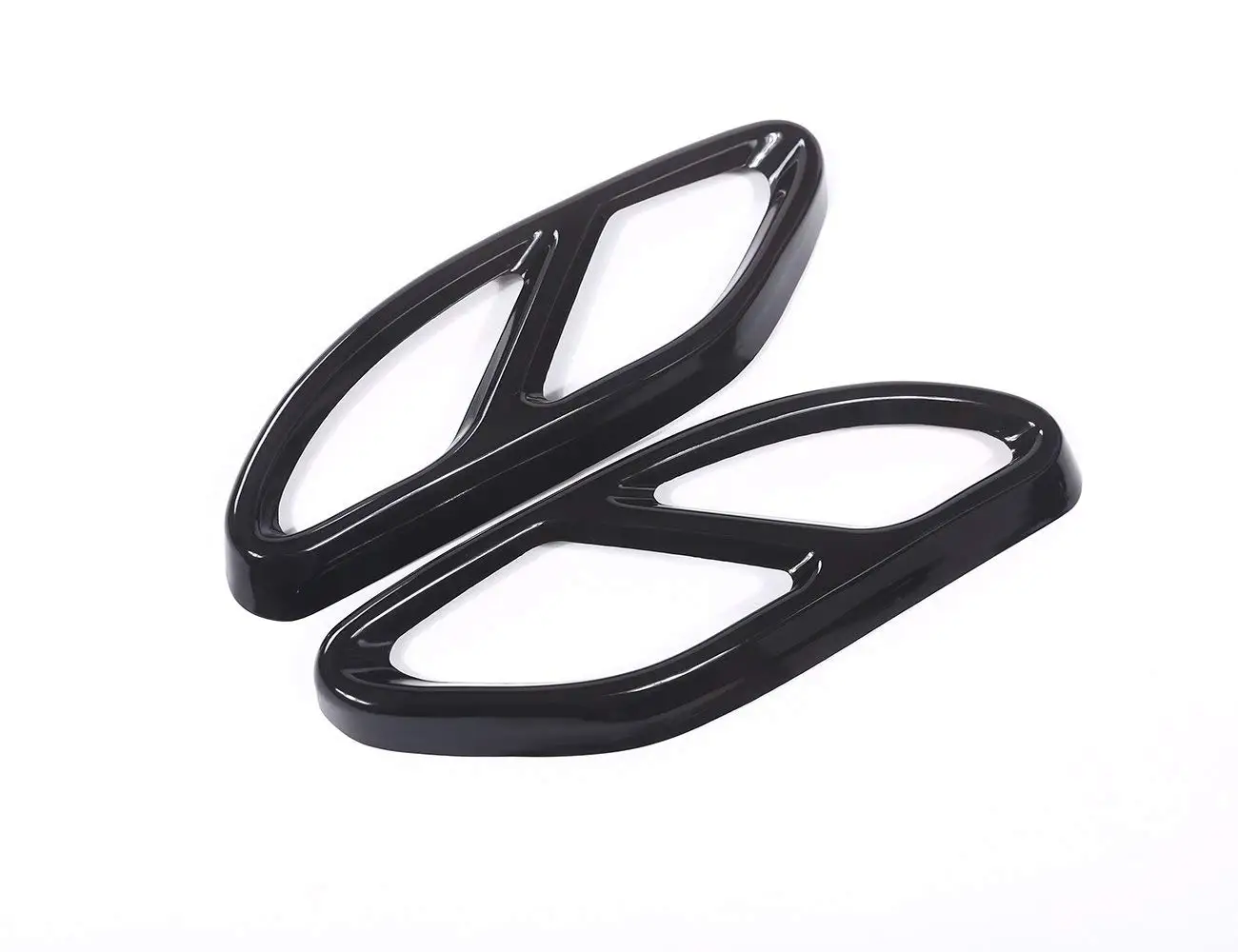 Saídas de Escape Guarnição para Mercedes Inoxidável Tubo Garganta Cauda Quadro Benz W213 W205 Coupe W246 W216 Glc Gle Gls Cla 2 pc - Set Aço 5 Cheap Silenciadores