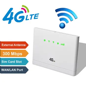 

300Mbps Wifi Routers 4G lte cpe Mobile Router with LAN Port Support SIM card Portable Wireless Router wifi 4G Router