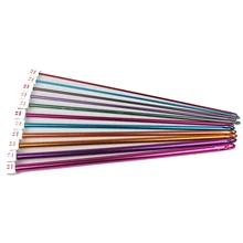 11 шт./компл. крючком крюковые иглы комплект разноцветные, алюминиевые крюк Наборы тунисский афганских Алюминий Вязание иглы