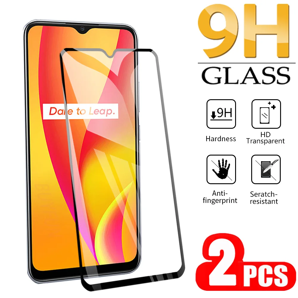 2 шт. 9H Защитная пленка для экрана Oppo Realme 6 6i pro 5 5i 5s 3 закаленное стекло C15 C11 C1 i