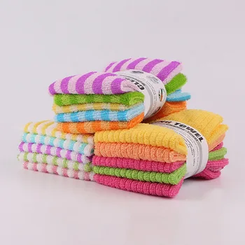 

Lots 5PC Microfiber Dishcloth Square Washing Cleaning Towel Dish Cloth for kitchen Absorbent thicker cloth for cleaning towel