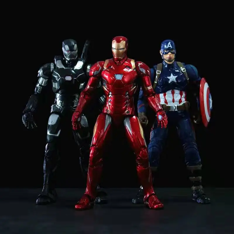 

17CM Avengers Alliance 4 Super Hero Spider-man Thor Iron Man Captain Infinite War Scale Figure Statue Toy and Doll Gifts