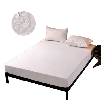 

Solid Color Waterproof Mattress Topper Bed Cover For Kids Mattress Cover Protector Pad Elastic Covers Twin Queen King Mattress