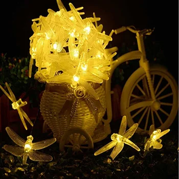 

Led Christmas String Lights Led Solar Dragonfly Light Outdoors Decor For Country House Waterproof Solar Led Outdoor Fairy Lights