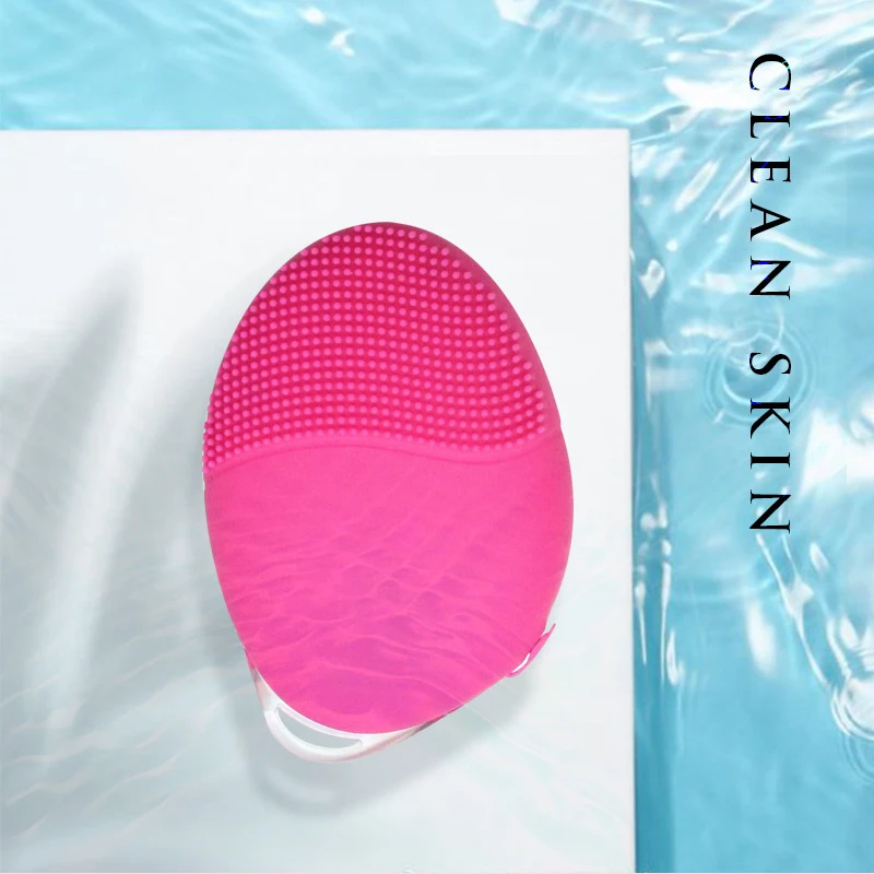  Mini Electric Silicone Facial Cleaning Massage Brush Washing Machine Waterproof USB Rechargeable Fa