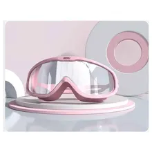 Gafas de natación con marco grande para hombre y mujer, lentes profesionales para miopía, impermeables, antiniebla, HD, transparentes, para piscina, 2021