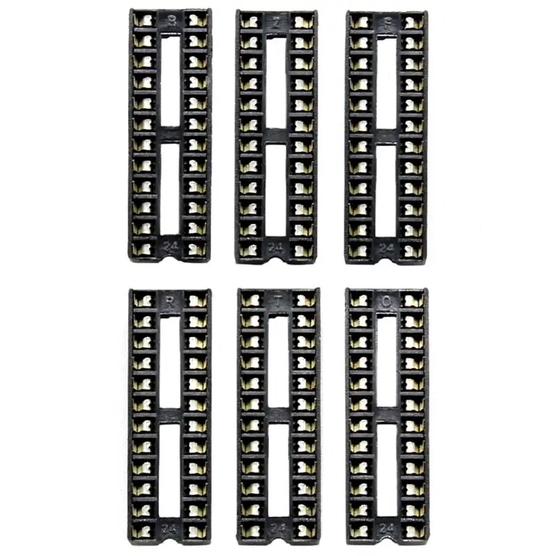 66 шт./лот DIP ИС адаптер припоя Тип гнездо комплект 6 8 14 16 18 20 24 28 Pin для arduino PCB Diy