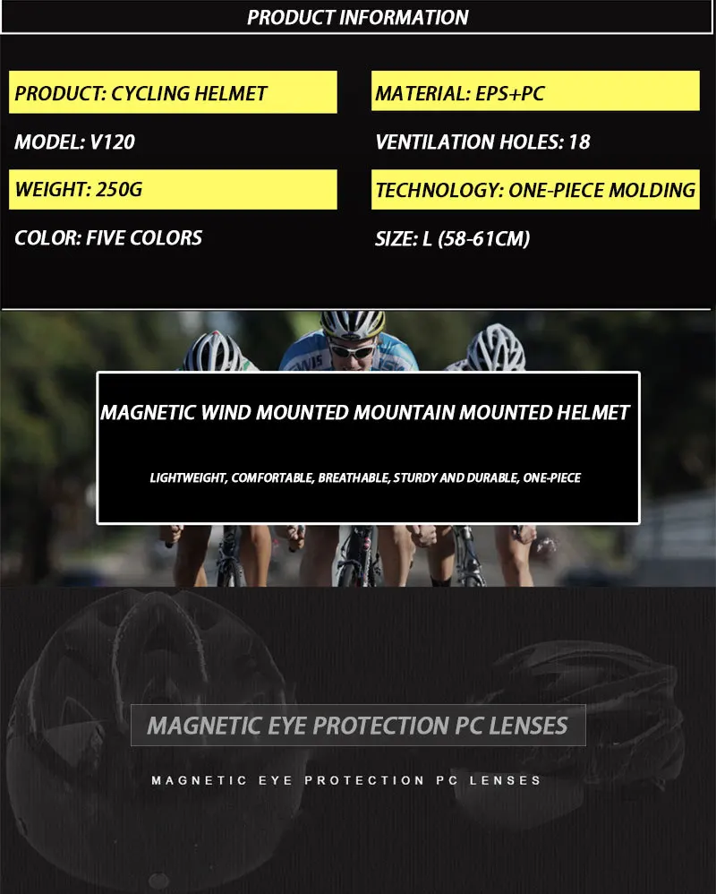 2019New Black Goggles Bicycle Helmet Ultralight Pattern Bike Helmet Riding Mountain Road Bike Integrally Molded Cycling Helmets