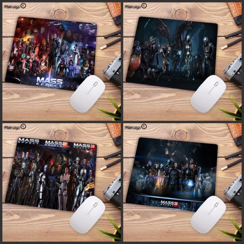 

LaumansCustom High Speed Mass Effect Movie Game Logo Mouse Pad Vintage Stylish Computer Mice Mat Gaming Rectangle Mousepad