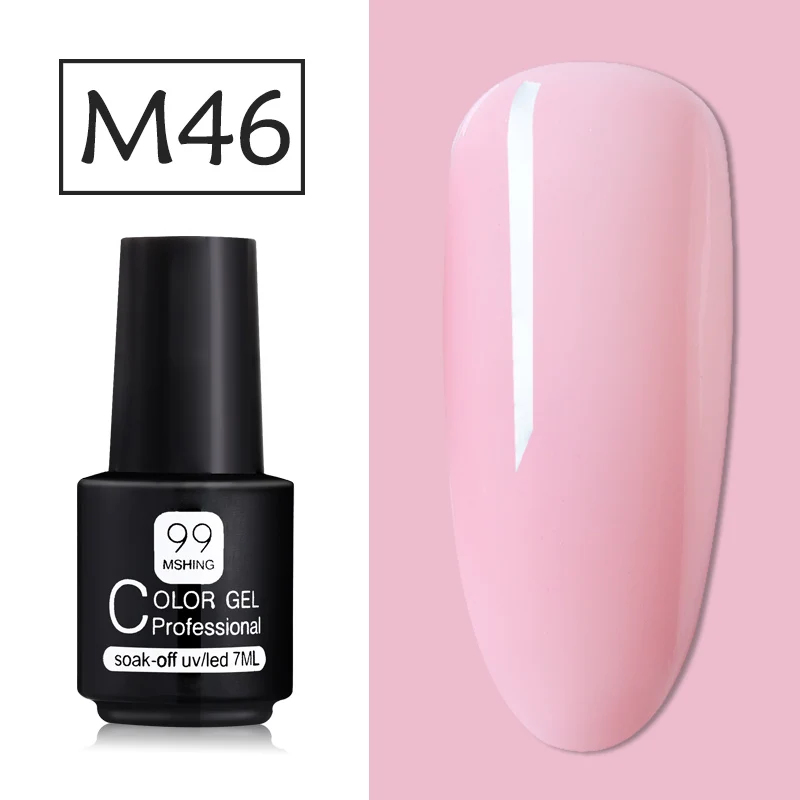M46 Mshing99 набор гель-лаков все для маникюра Полупостоянный Vernis верхнее покрытие УФ светодиодный Гель-лак замочить от ногтей художественный Гель-лак для ногтей - Цвет: M46